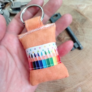  Textil kulcstartó, Táska & Tok, Kulcstartó & Táskadísz, Kulcstartó, Varrás, MESKA