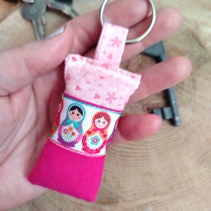  Textil kulcstartó, Táska & Tok, Kulcstartó & Táskadísz, Kulcstartó, Varrás, MESKA