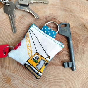  Textil kulcstartó, Táska & Tok, Kulcstartó & Táskadísz, Kulcstartó, Varrás, MESKA