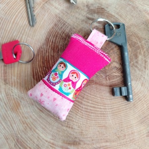  Textil kulcstartó, Táska & Tok, Kulcstartó & Táskadísz, Kulcstartó, Varrás, MESKA