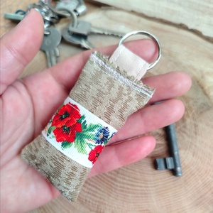  Textil kulcstartó, Táska & Tok, Kulcstartó & Táskadísz, Kulcstartó, Varrás, MESKA