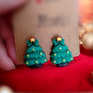 Karácsonyi fülbevaló KLIPSZ - ékszer - fülbevaló - klipsz - Meska.hu