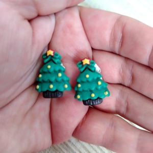 Karácsonyi fülbevaló KLIPSZ - Meska.hu