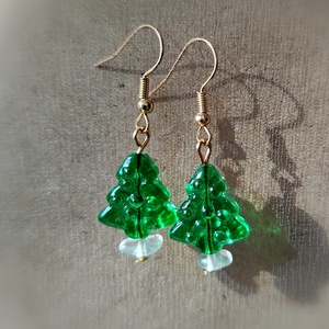 Karácsonyi fülbevaló - ékszer - fülbevaló - lógó csepp fülbevaló - Meska.hu