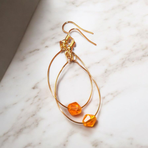 Elegáns  fülbevaló - ékszer - fülbevaló - lógó csepp fülbevaló - Meska.hu