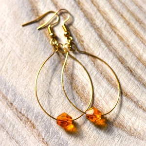 Elegáns  fülbevaló - ékszer - fülbevaló - lógó csepp fülbevaló - Meska.hu