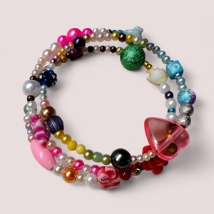 Vidám színek memoria karkötő , Ékszer, Karkötő, Memóriadrótos karkötő, Ékszerkészítés, MESKA
