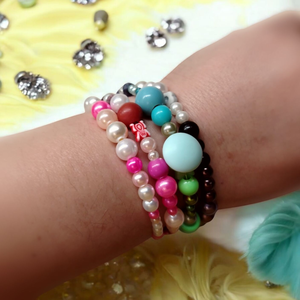 Sokszínű memoria karkötő , Ékszer, Karkötő, Memóriadrótos karkötő, Ékszerkészítés, MESKA