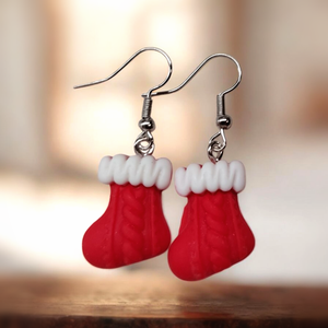 Mikulás csizma fülbevaló  - ékszer - fülbevaló - fülékszer - Meska.hu