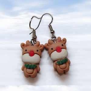 Rénszarvas fülbevaló, Ékszer, Fülbevaló, Lógó csepp fülbevaló, Ékszerkészítés, MESKA