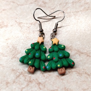 Karácsonyi fülbevaló - ékszer - fülbevaló - lógó fülbevaló - Meska.hu
