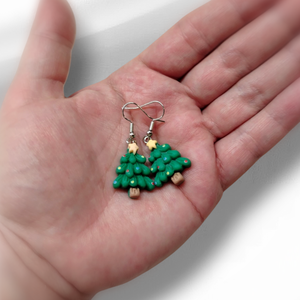 Karácsonyi fülbevaló - ékszer - fülbevaló - lógó fülbevaló - Meska.hu