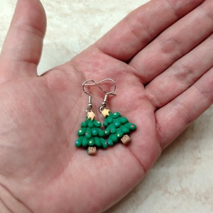 Karácsonyi fülbevaló - ékszer - fülbevaló - lógó fülbevaló - Meska.hu