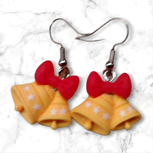 Karácsonyi csengő fülbevaló, Ékszer, Fülbevaló, Lógó fülbevaló, Ékszerkészítés, MESKA