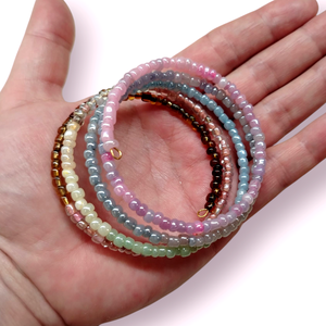  színátmenetes memoria karkötő  - ékszer - karkötő - memóriadrótos karkötő - Meska.hu