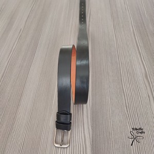 Fekete festett öv, Ruha & Divat, Öv & Övcsat, Öv, , MESKA