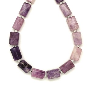 Lepidolit hengerszerű 7-9x11-13mm  ékszerkészítő alapanyag (füzér), Kellékek & szerszámok, Ásvány alapanyag, Ásványfüzér, , MESKA