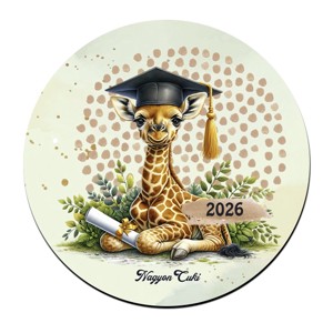 Zsiráf - 2026 évi Ballagásra mintás poháralátét, , , MESKA