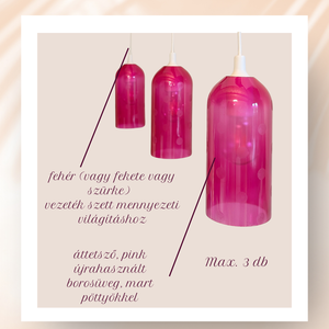 1 db Pink mennyezeti lámpa mart pöttyös mintával - otthon & életmód - lámpa - fali & mennyezeti lámpa - Meska.hu