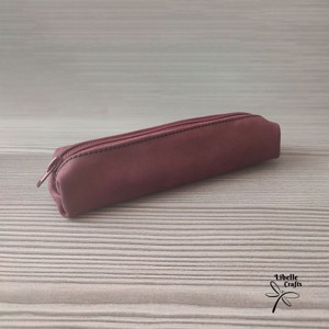 Bordó bőrből készült tolltartó, Otthon & Életmód, Papír, írószer, Tolltartó & Ceruzatekercs, , MESKA