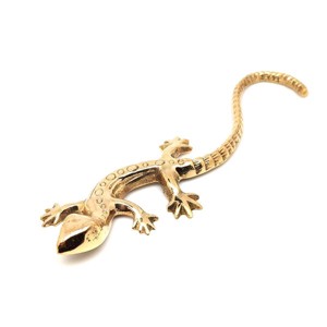 Réz figura gekkó arany 20x2cm, Otthon & Életmód, Dekoráció, Dísztárgy, , MESKA