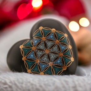 Szív mandala, Otthon & Életmód, Dekoráció, Spiritualitás, Mandala, Festett tárgyak, MESKA
