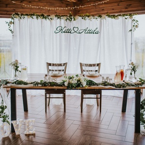 Esküvői háttérfelirat - esküvő - dekoráció - tábla & jelzés - Meska.hu