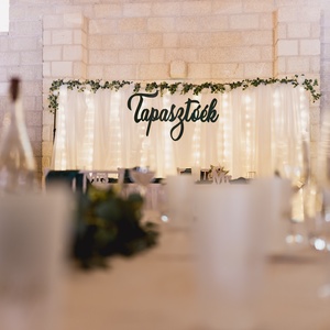 Esküvői háttérfelirat - esküvő - dekoráció - tábla & jelzés - Meska.hu