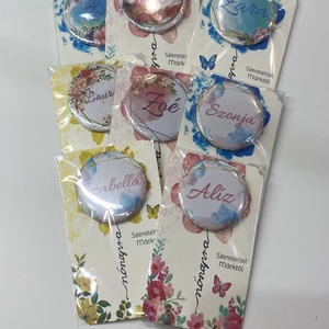 Névre szóló zsebtükör díszcsomagolásban - otthon & életmód - dekoráció - tükör - Meska.hu