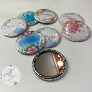 Névre szóló zsebtükör díszcsomagolásban - otthon & életmód - dekoráció - tükör - Meska.hu