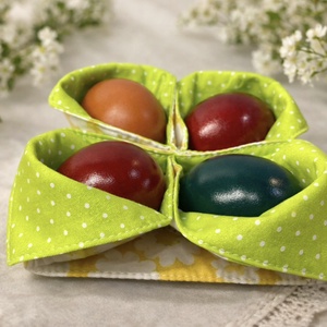 Varrott tojástartó - ünnepi díszek, dekorációk - húsvéti díszek és dekorációk - húsvéti asztaldíszek - Meska.hu