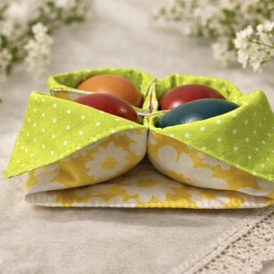 Varrott tojástartó - ünnepi díszek, dekorációk - húsvéti díszek és dekorációk - húsvéti asztaldíszek - Meska.hu