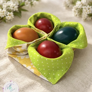 Varrott tojástartó - ünnepi díszek, dekorációk - húsvéti díszek és dekorációk - húsvéti asztaldíszek - Meska.hu