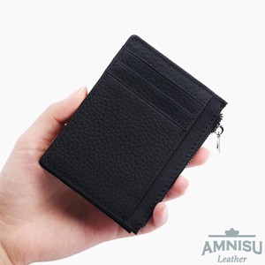 Fekete mini bőr pénztárca / igazolványtartó - táska & tok - pénztárca & más tok - pénztárca - Meska.hu