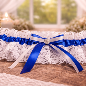 Combcsipke  - esküvő - kiegészítők - harisnyatartó & valami kék - Meska.hu