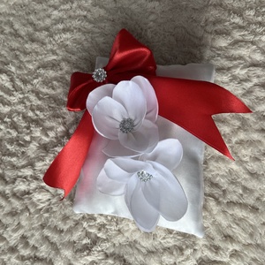 gyűrűpárna - esküvő - kiegészítők - gyűrűtartó & gyűrűpárna - Meska.hu