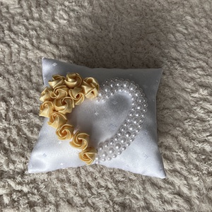 gyűrűpárna - esküvő - kiegészítők - gyűrűtartó & gyűrűpárna - Meska.hu