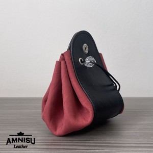 2in1 szütyő és kockatálca - fekete - piros - játék & sport - táblajáték és kártyajáték - társasjátékok - dobókocka - Meska.hu