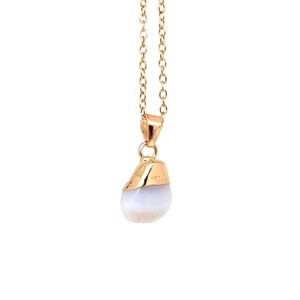 Fény opalit medál nyaklánccal 1�2cm, Ékszer, Nyaklánc, Medálos nyaklánc, , MESKA