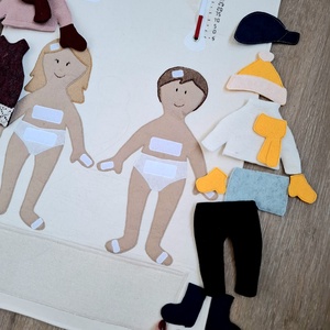 Időjárás és öltözködős tábla - játék & sport - szerepjáték - Meska.hu