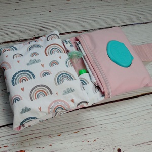 Maxi pelenkatartó táska mosható pelenkához - Szivárvány (mosható pelenka, mosipelus, pelenkazsák) - táska & tok - pelenkatáska - pelenkatartó tok - Meska.hu