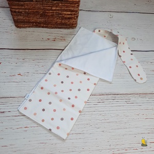 Mosható, hordozható pelenkázó alátét - Polka dots - szépségápolás - pelenka & babaápolás - pelenkázó alátét - Meska.hu