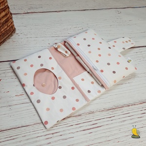 Pelenkatartó táska - Polka dots - táska & tok - pelenkatáska - pelenkatartó tok - Meska.hu