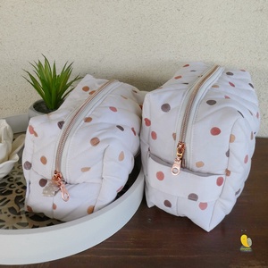 Boxy neszesszer - Polka dots, Táska & Tok, Neszesszer, Varrás, MESKA