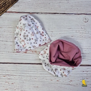 Gyerek sapka - Sál - Pillangók, Ruha & Divat, Sál, Sapka, Kendő, Sapka & Sál szett, Varrás, MESKA