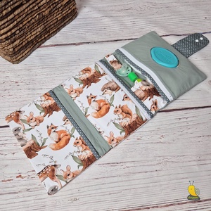 Maxi pelenkatartó táska - Erdei állatok - baba - mama - pelenkázó, babafürdető kellékek - pelenkázó neszeszer, pelenkatartó - Meska.hu