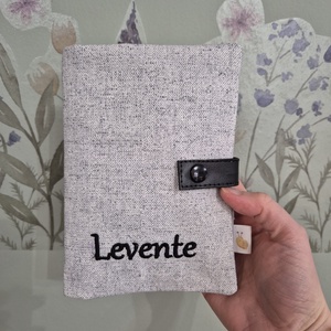 Egészségügyi kiskönyv borító - Simple Grey - baba - mama - babaemlékek - egészségügyi kiskönyv borító - Meska.hu