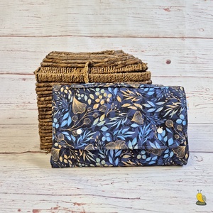 Pelenkázóalátétes pelenkatartó - Gingko, Baba - mama, Pelenkázó, babafürdető kellékek, Pelenkázó neszeszer, pelenkatartó, Varrás, MESKA