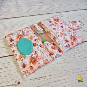Vízhatlan pelenkázó neszesszer - Virágzás - baba - mama - pelenkázó, babafürdető kellékek - pelenkázó neszeszer, pelenkatartó - Meska.hu