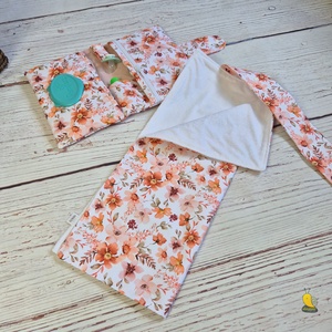 Vízhatlan pelenkázó neszesszer - Virágzás - baba - mama - pelenkázó, babafürdető kellékek - pelenkázó neszeszer, pelenkatartó - Meska.hu